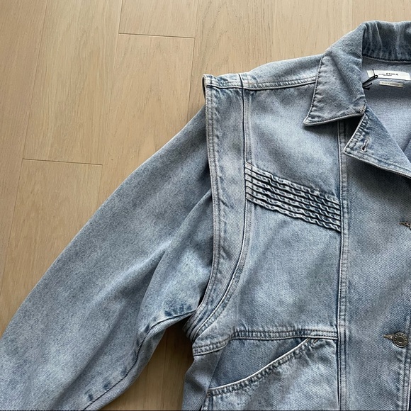 Isabel Marant Étoile Harmon Denim Jacket in Lilac - Picture 2 of 15